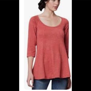 Anthropolodie Path Seamed flared knit Top